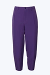 Studio M Radish High-rise Balloon Tapered Pants In Purple