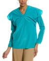 M Missoni Silk Blouse In Blue
