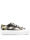 BURBERRY BURBERRY BURBERRY - EXAGGERATED CHECK SNEAKERS