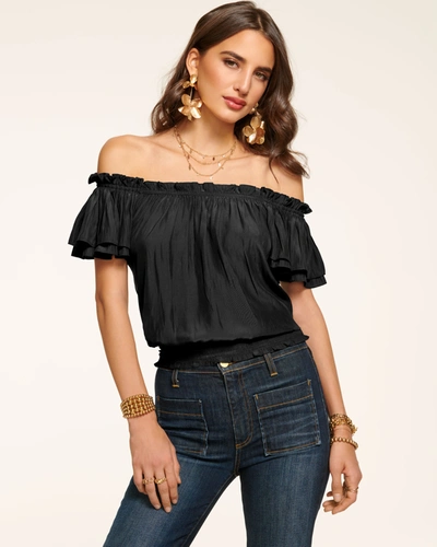 Ramy Brook Cressida Off-the-shoulder Top In Black