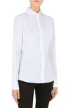 Dolce & Gabbana Cotton Poplin Shirt In Optic White