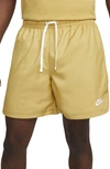 Nike Men's  Sportswear Sport Essentials Woven Lined Flow Shorts In Brown