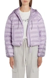Moncler Sylans Hooded Down Jacket In Purple