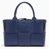 Bottega Veneta Arco Woven East-west Tote Bag In Blue
