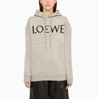Loewe Oversized Logo Hoodie In Grey