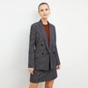 M.m.lafleur The O'hara Boyfriend Blazer - Stretch Houndstooth In Black / White