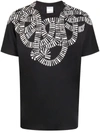 Marcelo Burlon County Of Milan Snake Wings Print Cotton Jersey T-shirt In Black