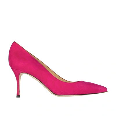 Sergio Rossi Suede Pumps In Pink