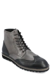Thomas & Vine Elijah Wingtip Ankle Boot In Grey