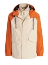 Jw Anderson Two-tone Hooded Jacket In Multicolor