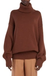 The Row Ludo Merino Wool-blend Sweater In Brown