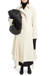THE ROW MAIA OVERSIZE BONDED WOOL & COTTON TRENCH COAT