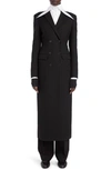 THE ROW EVY DOUBLE BREASTED WOOL & MOHAIR LONG COAT