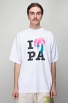 Palm Angels Logo-print T-shirt In White