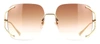 Gucci Gg0646s W 002 Oversized Square Sunglasses In Grey