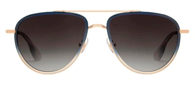 Krewe Coleman 18k Aviator Sunglasses In Grey