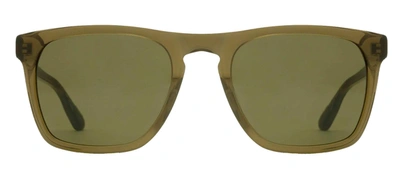 Krewe Lenox Square Polarized Sunglasses In Green