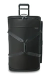 Briggs & Riley Baseline Large 2 Wheel Duffel Bag In Black