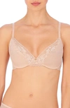 Natori Cherry Blossom Lace Underwire Push-up Bra In Cameo Rose