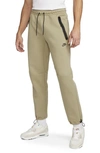 Nike Men's  Sportswear Tech Fleece Pants In Khaki/ Black