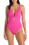 Bleu Rod Beattie Ring Me Up One-piece Swimsuit In Punch