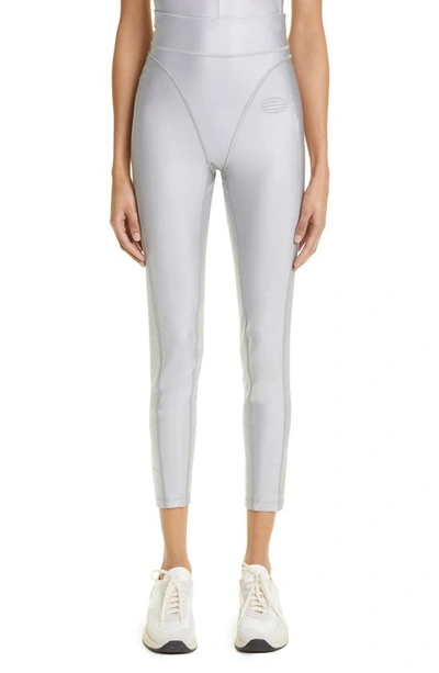 Alexander Wang Trousery Line Legging In Active Tailoring In Silver Fox