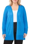 HALOGEN SIDE SLIT LINEN BLEND CARDIGAN