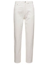 APC 'MARTIN' WHITE FIVE POCKETS JEANS IN COTTON DENIM WOMAN