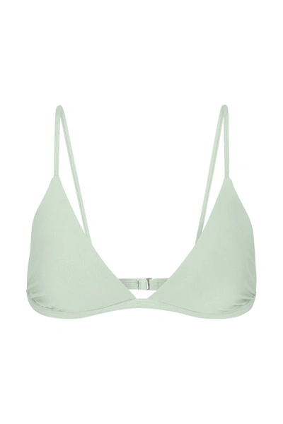 Anemos The Classic Triangle Bikini Top In Celadon