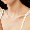A & M 14K GOLD BABY BOX CHAIN NECKLACE