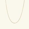 A & M 14K GOLD DAINTY BABY CURB CHAIN NECKLACE 16"-24"