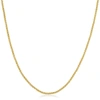 A & M 18k Yellow Gold Over Sterling Silver Wheat Chain Necklace 16-24" In Gold