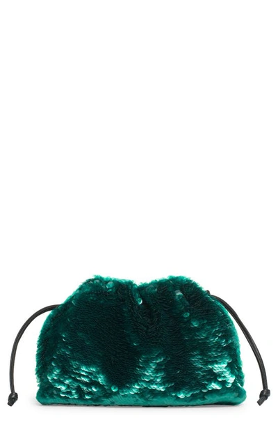 Bottega Veneta Jodie Mini Hotfix Rhinestone Top-handle Bag In Emerald