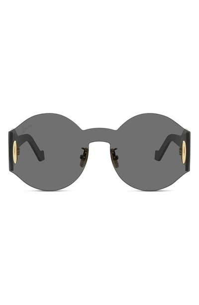 Loewe Round Nylon Shield Sunglasses In Gray