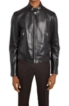 TOM FORD PLONGÉ LEATHER CAFE BIKER JACKET