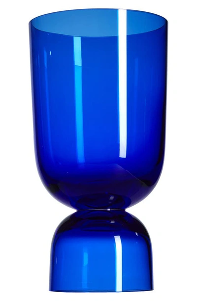 Hay Bottoms Up Vase In Electric Blue