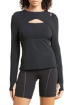 Zella Cutout Top In Black