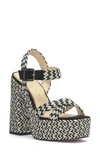 Jessica Simpson Brycen Platform Sandal In Black/natural