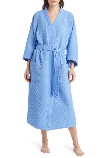 Hay Blue Waffle Bath Dressing Gown In Sky Blue