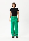 Afends Hemp Twill Carpenter Pants In Green