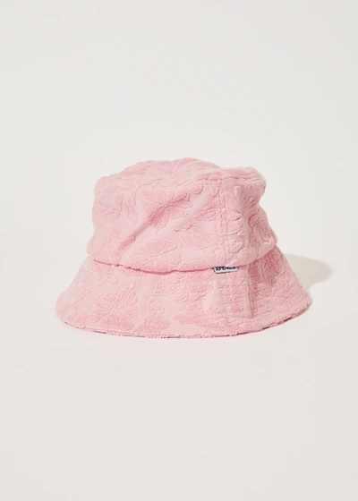 Afends Recycled Terry Bucket Hat In Pink