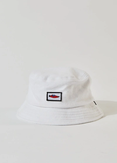 Afends Recycled Fleece Bucket Hat In White
