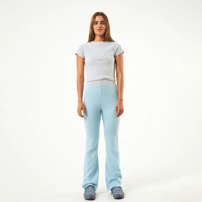 Afends Recycled Knit Pants In Colour-blue