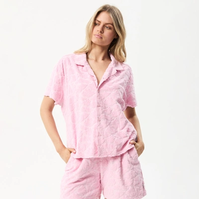 Afends Recycled Terry Shirt In Pink