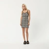 AFENDS RECYCLED KNIT FLORAL MINI DRESS