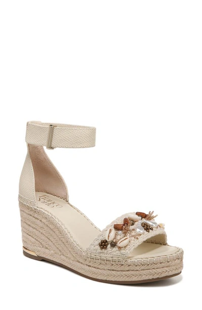 Franco Sarto Clemens Platform Wedge Sandal In Crudo Beige