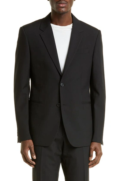 Off-white Corp Slim Fit Wool Sport Coat In Black