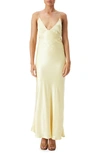 BARDOT CAPRI DIAMANTÉ STRAP SATIN SLIP DRESS