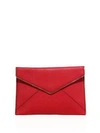 REBECCA MINKOFF Leo Saffiano Leather Envelope Clutch