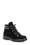 Aquatalia Liviana Weatherproof Suede Boot In Black/black
